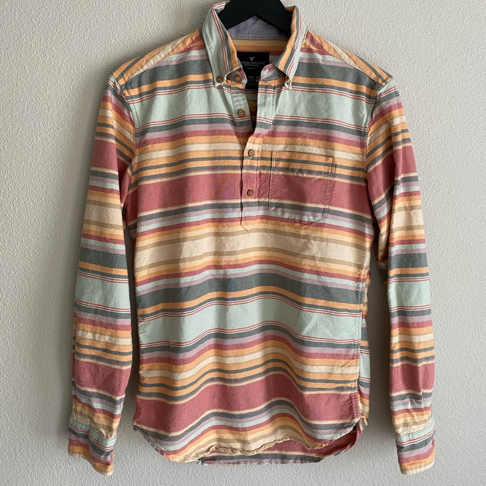 American eagle half button down